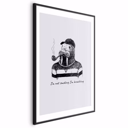 Poster med ram - I M Not Smoking I M Breathing