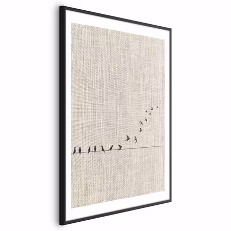 Poster med ram - Learning To Fly