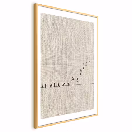 Poster med ram - Learning To Fly