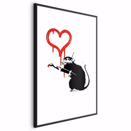 Poster med ram - Love Rat