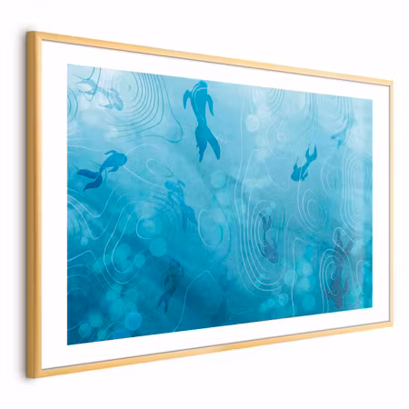 Poster med ram - Japanese Pond