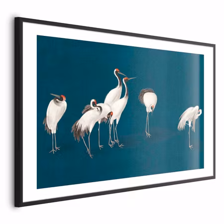 Poster med ram - Evening At the Pond
