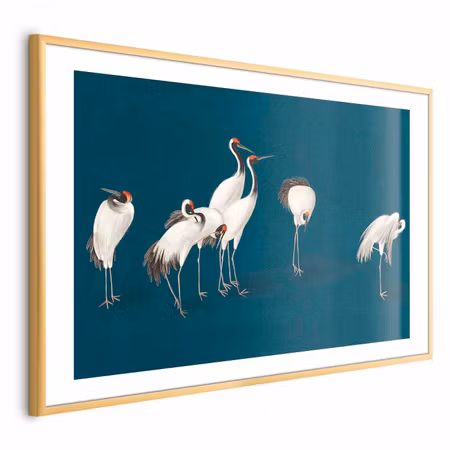 Poster med ram - Evening At the Pond