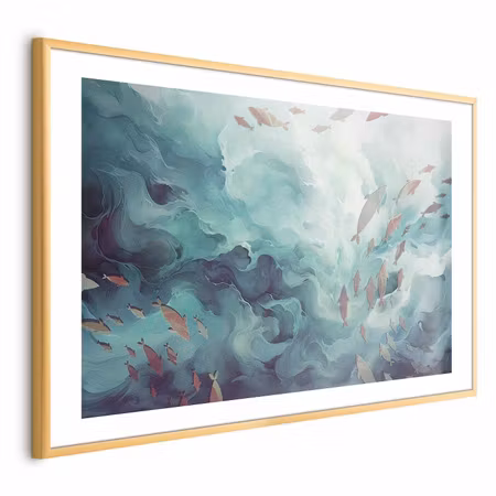 Poster med ram - Fish in the Ocean