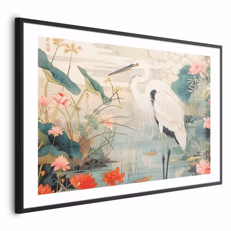 Poster med ram - Over the Asian Pond the a