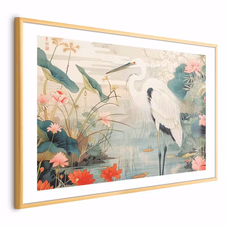 Poster med ram - Over the Asian Pond the a