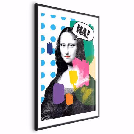 Poster med ram - Mona Lisa Pop-art