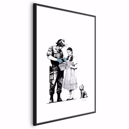 Poster med ram - Dorothy and the Policeman