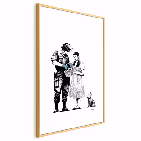 Poster med ram - Dorothy and the Policeman
