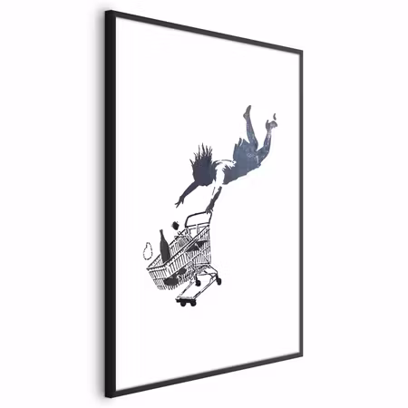 Poster med ram - Shopping Frenzy