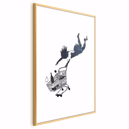Poster med ram - Shopping Frenzy