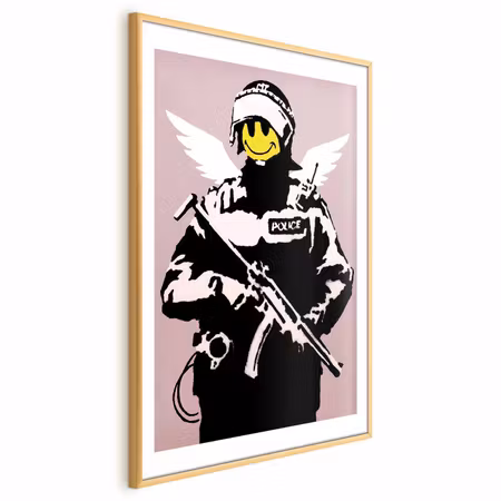 Poster med ram - Policeman