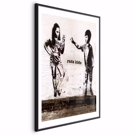 Poster med ram - Naughty Children