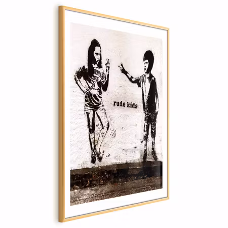 Poster med ram - Naughty Children