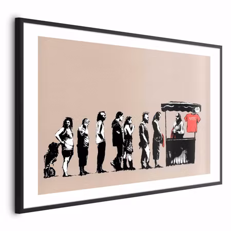 Poster med ram - Destroy Capitalism