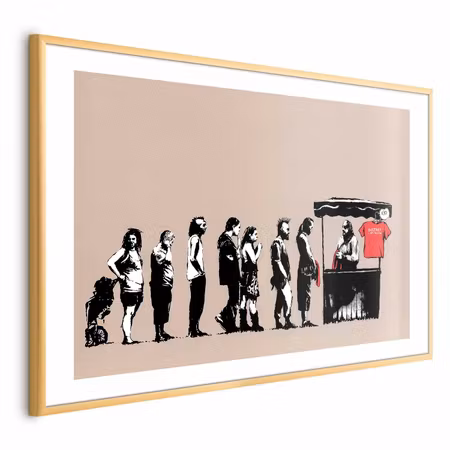 Poster med ram - Destroy Capitalism