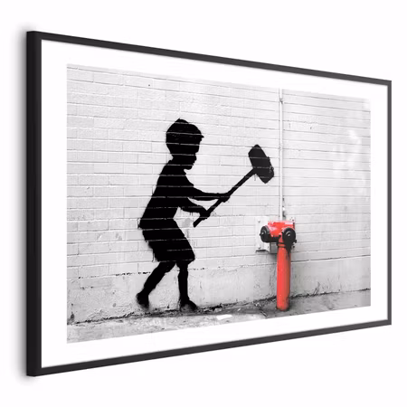 Poster med ram - Destroy the Fire Hydrant