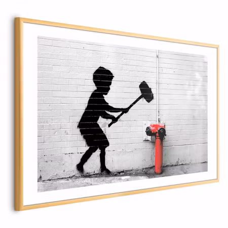 Poster med ram - Destroy the Fire Hydrant