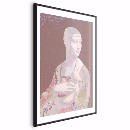 Poster med ram - Pastel Lady