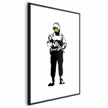 Poster med ram - Smiling Policeman