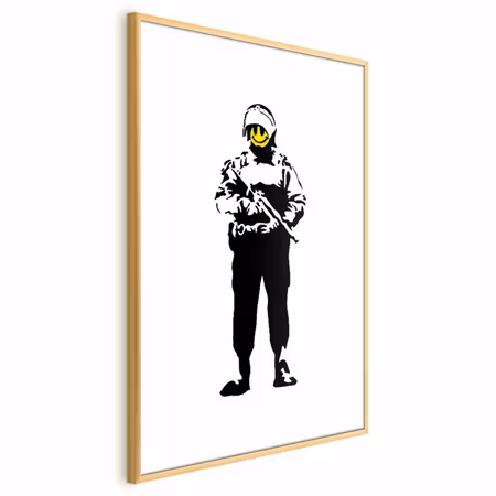 Poster med ram - Smiling Policeman