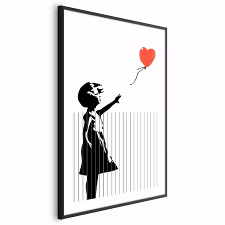Poster med ram - Sliced Banksy