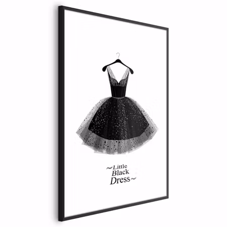 Poster med ram - Little Black Dress