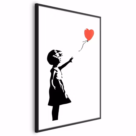 Poster med ram - Girl with a Balloon