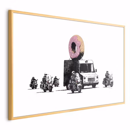 Poster med ram - Donut Police