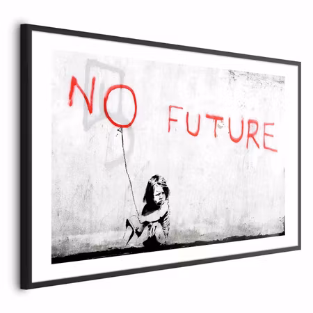 Poster med ram - No Future