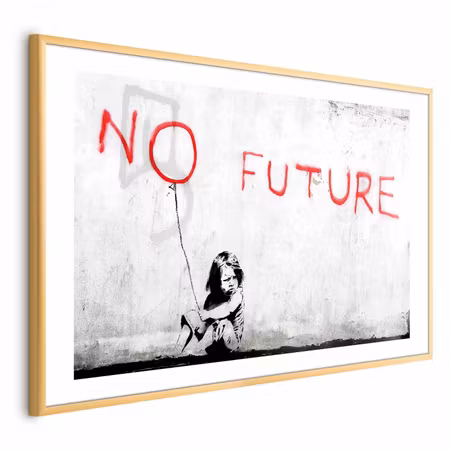 Poster med ram - No Future
