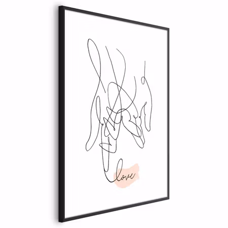 Poster med ram - Tangled Feelings