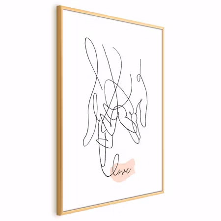 Poster med ram - Tangled Feelings