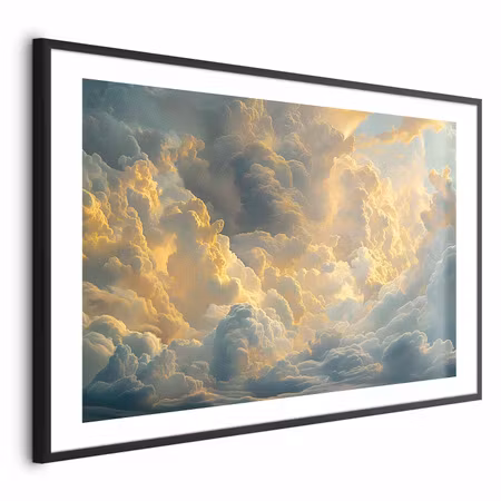 Poster med ram - Last Breath of the Day Clouds By