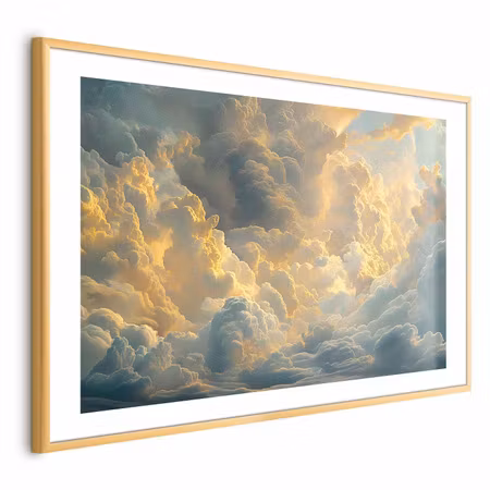 Poster med ram - Last Breath of the Day Clouds By