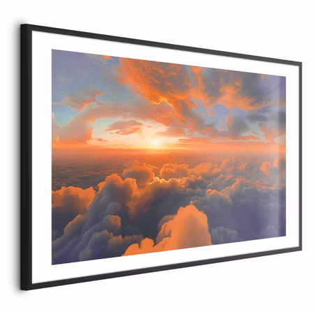 Poster med ram - When Dawn Tickles the Clouds a