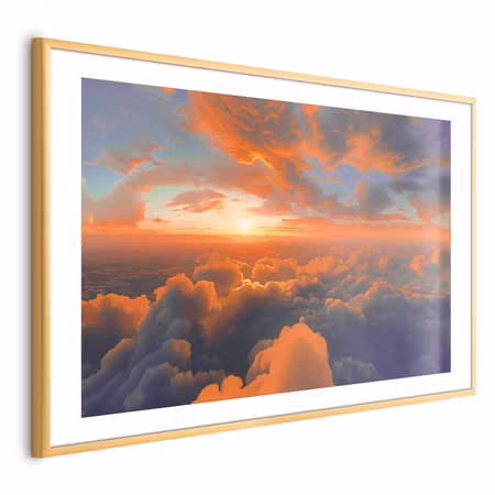 Poster med ram - When Dawn Tickles the Clouds a