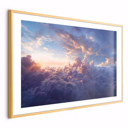 Poster med ram - Sun in Hiding the Golden Face of