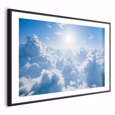 Poster med ram - Heavenly Peace Warm Sun Rays
