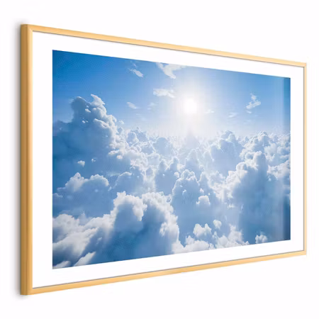 Poster med ram - Heavenly Peace Warm Sun Rays