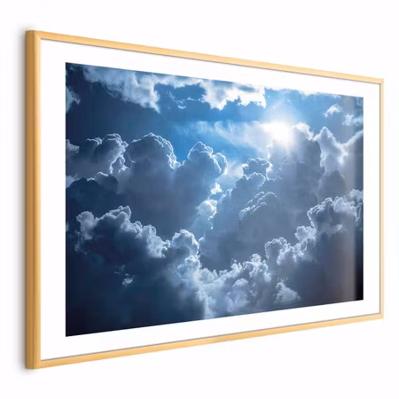 Poster med ram - Lively Scene the Sun Battling