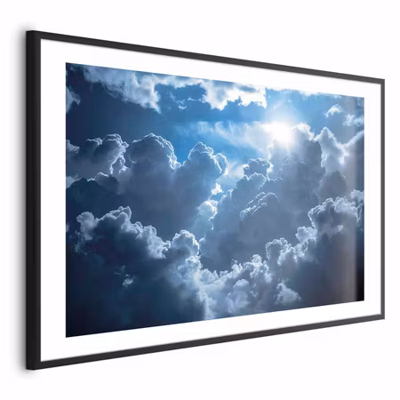Poster med ram - Lively Scene the Sun Battling