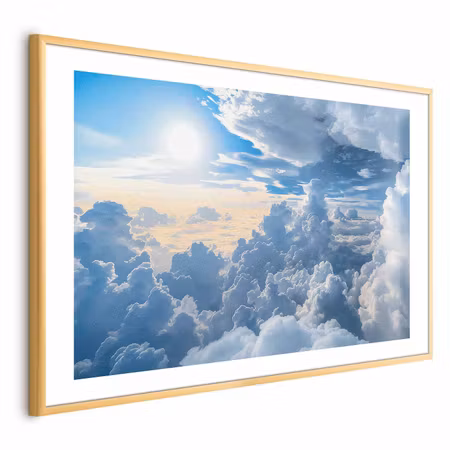Poster med ram - Symphony of Light Sun and Clouds