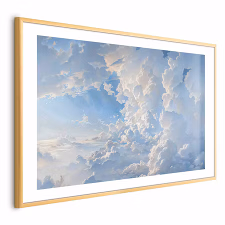 Poster med ram - The Sun Revealing Cloud Secrets