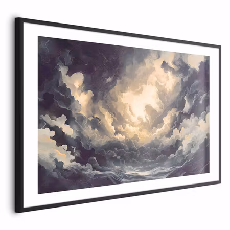 Poster med ram - Epic Play of Light the Sun For