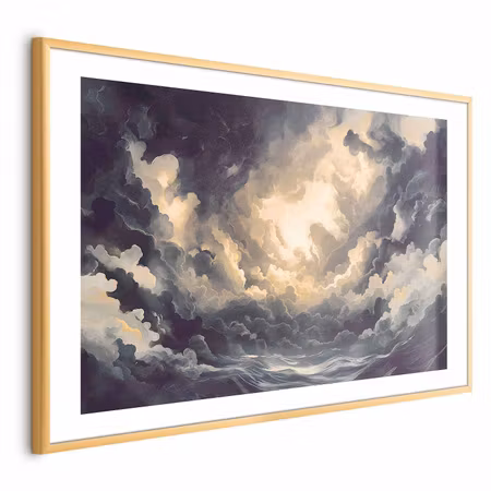 Poster med ram - Epic Play of Light the Sun For