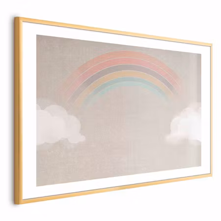 Poster med ram - Rainbow in the Rain
