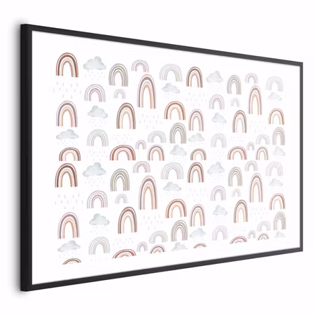 Poster med ram - Rainbow After the Rain