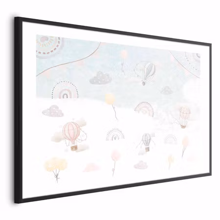 Poster med ram - Adventure Among the Clouds