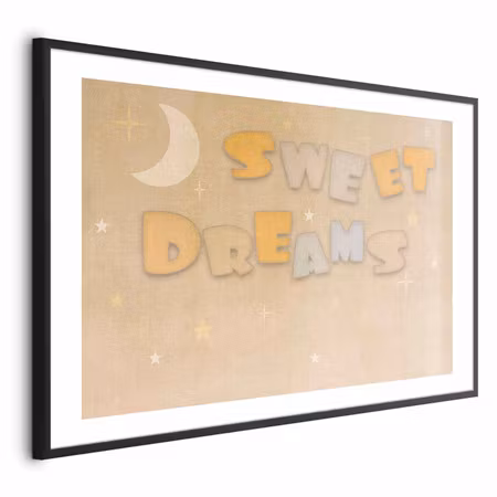 Poster med ram - A Wish For a Good Night